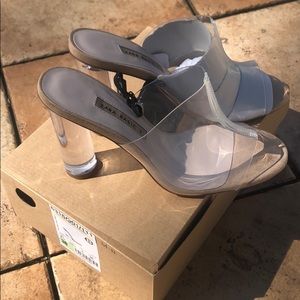 ZARA pvc heels NIB